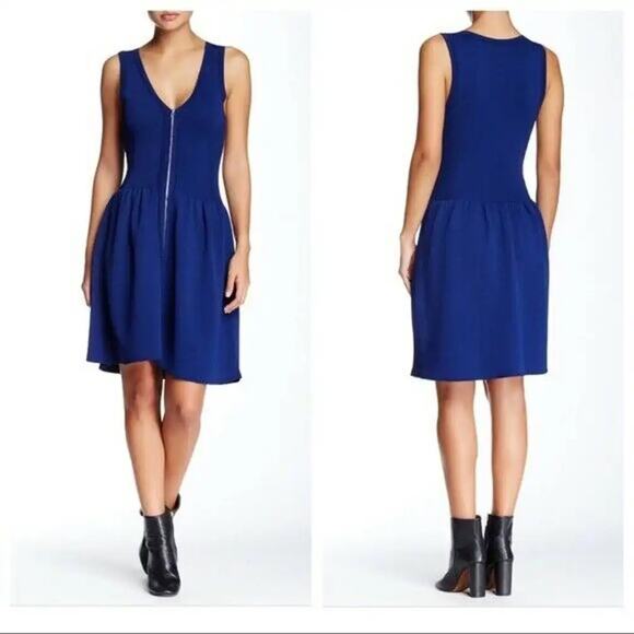NWT SANDRO PARIS Knit Fit n Flare Dress - Picture 1 of 5